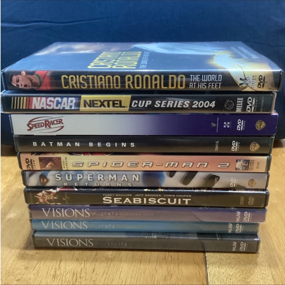 621. BUNDLE OF 10 DVDS